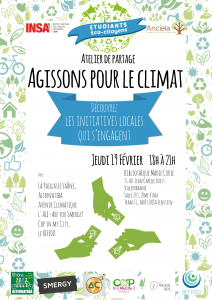 Atelier Etudiants Eco-Citoyens Climat 19 février 2015 INSA LYON